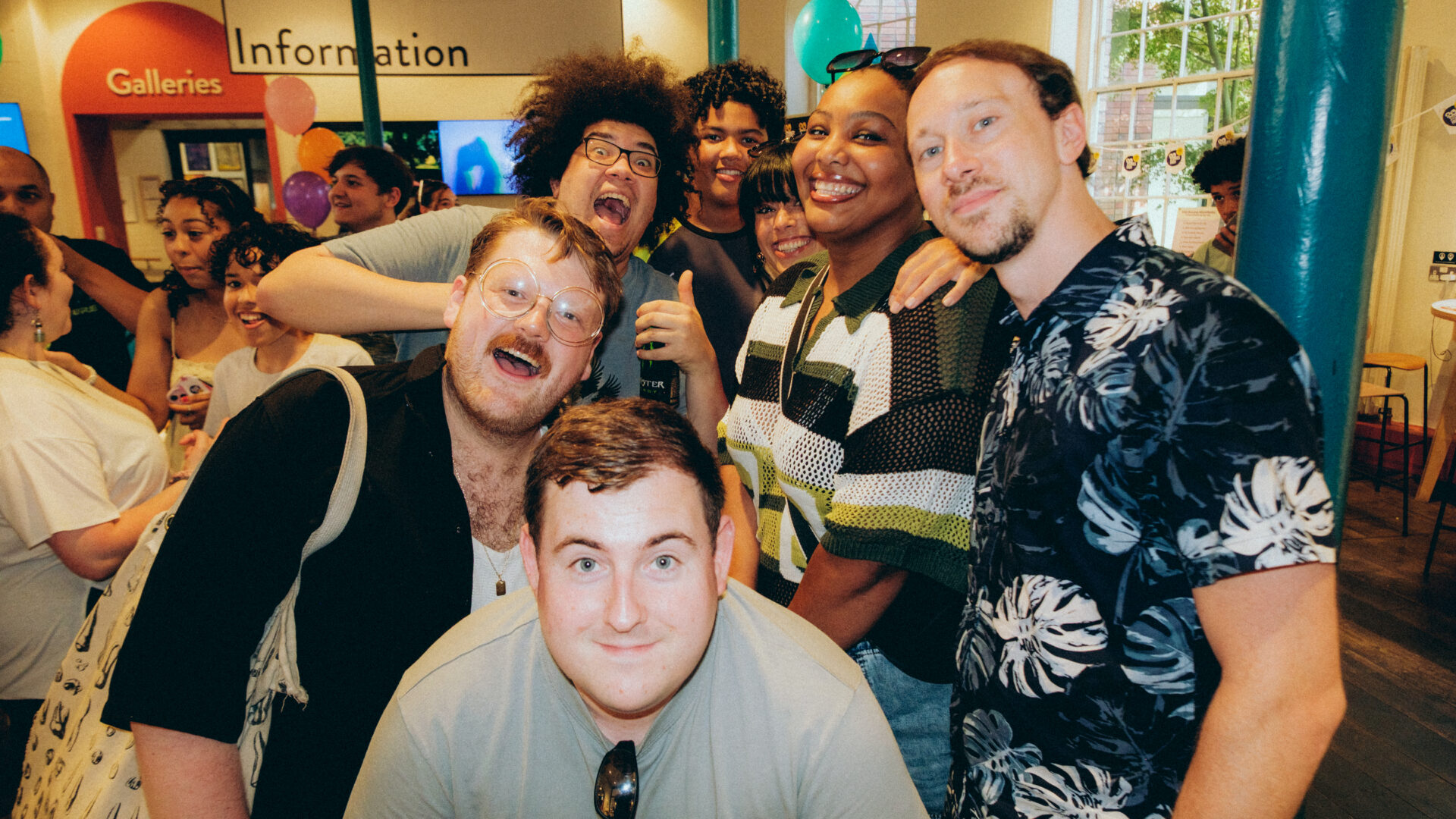 Group of people posing for a photo