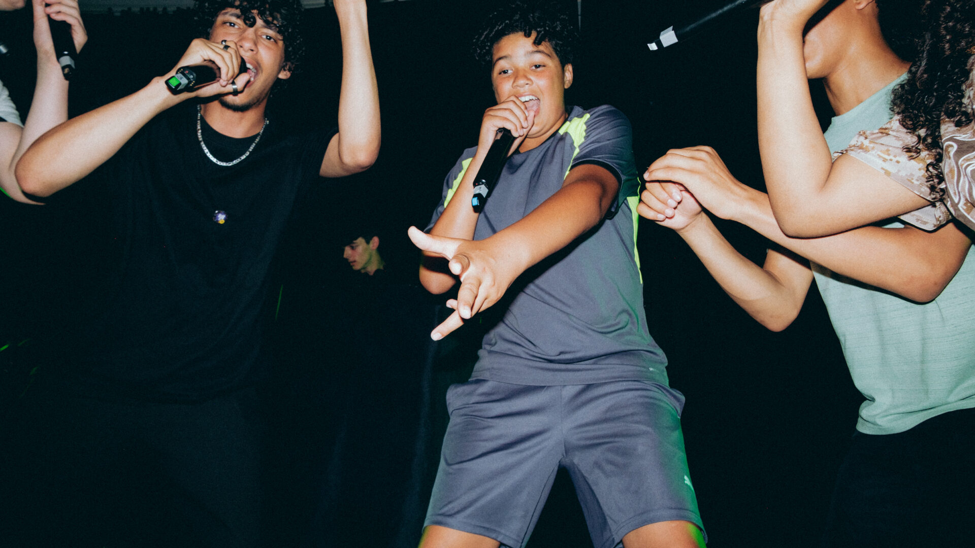 Group of people performing on stage