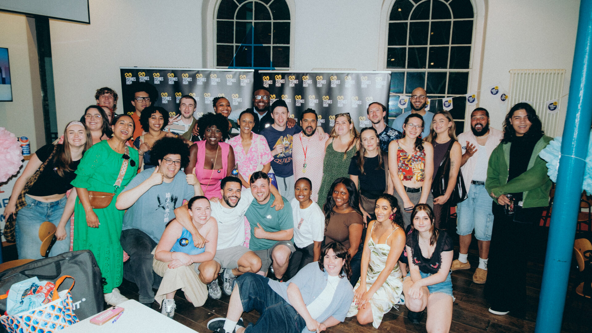 Group of people posing for a photo